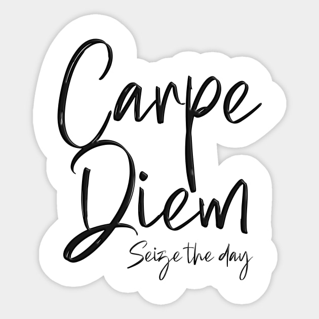 Carpe Diem Sticker by Designed by Suze